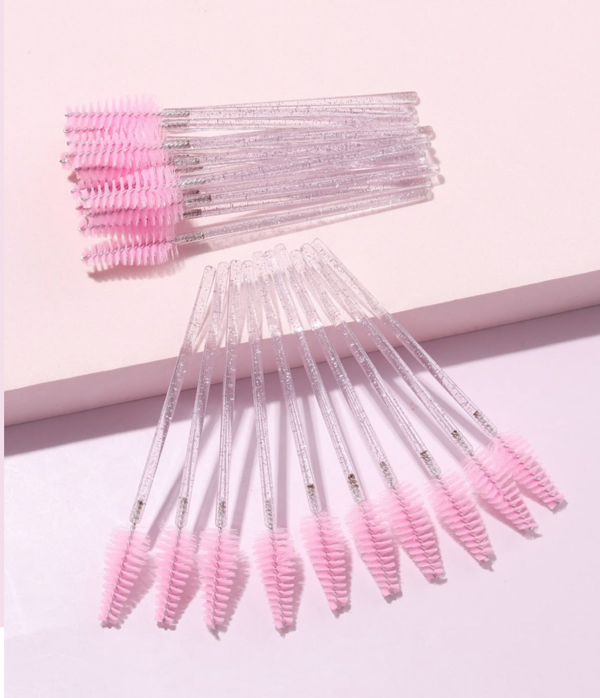 Kit 50 pinceis para cilios e sobrancelhas