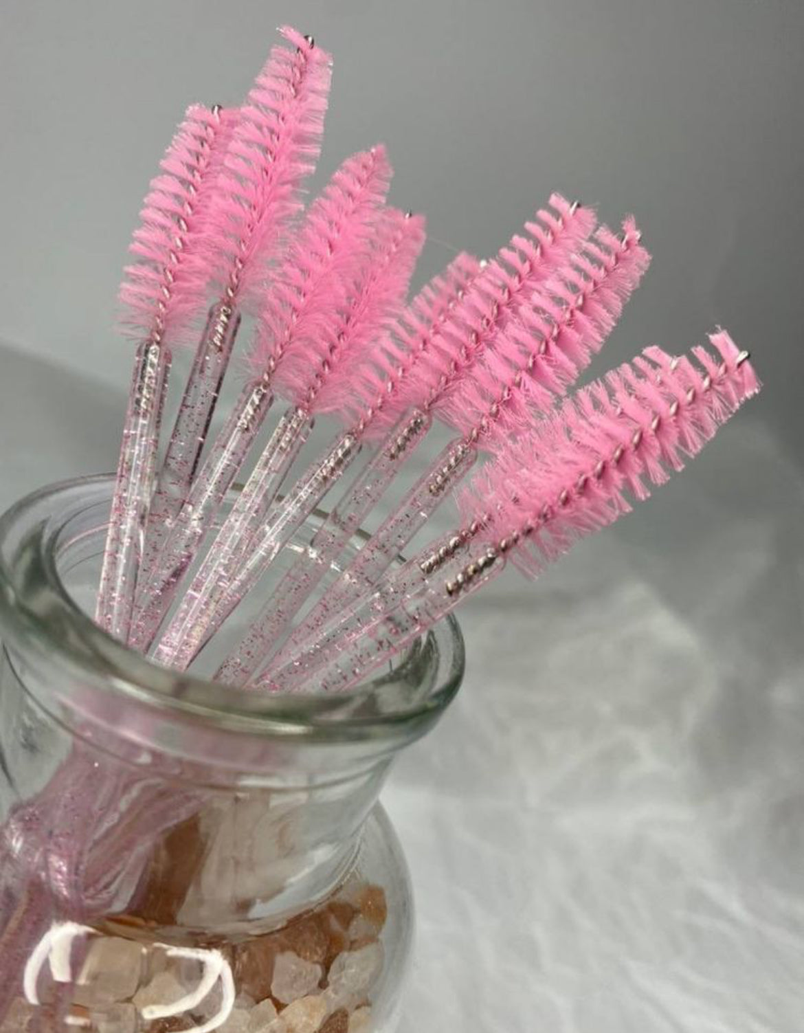 Kit 50 pinceis para cilios e sobrancelhas