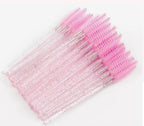 Kit 50 pinceis para cilios e sobrancelhas