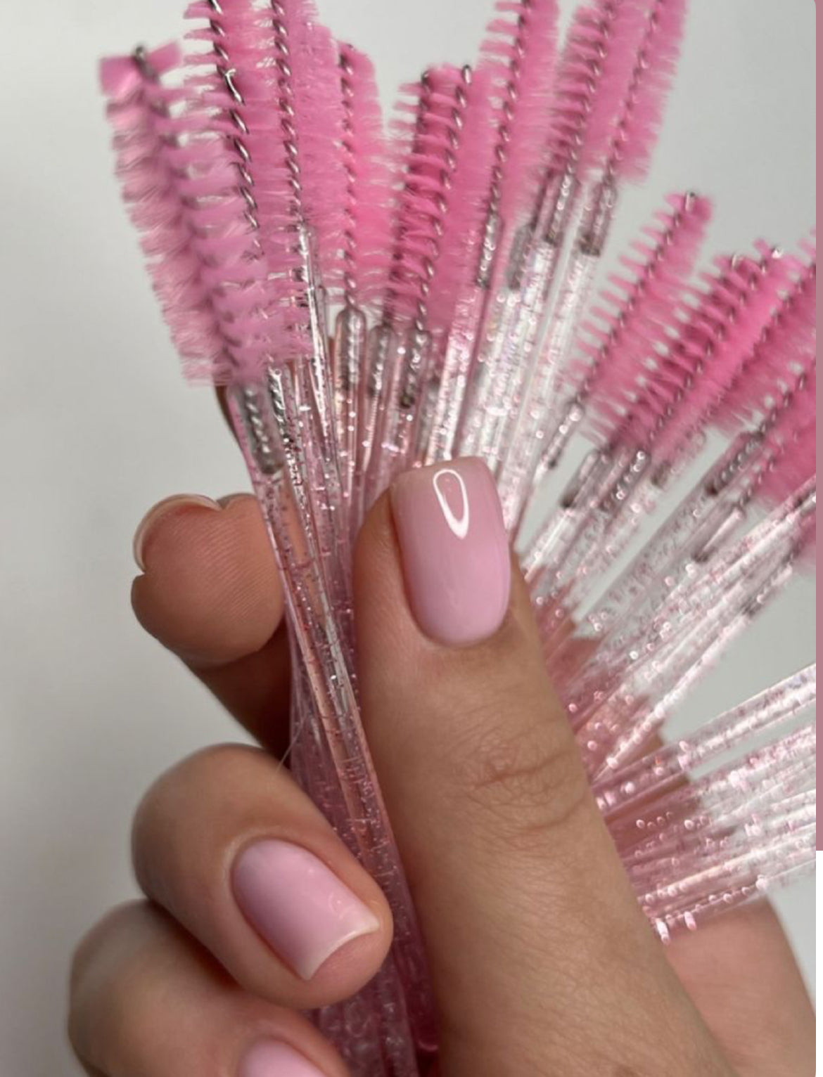 Kit 50 pinceis para cilios e sobrancelhas