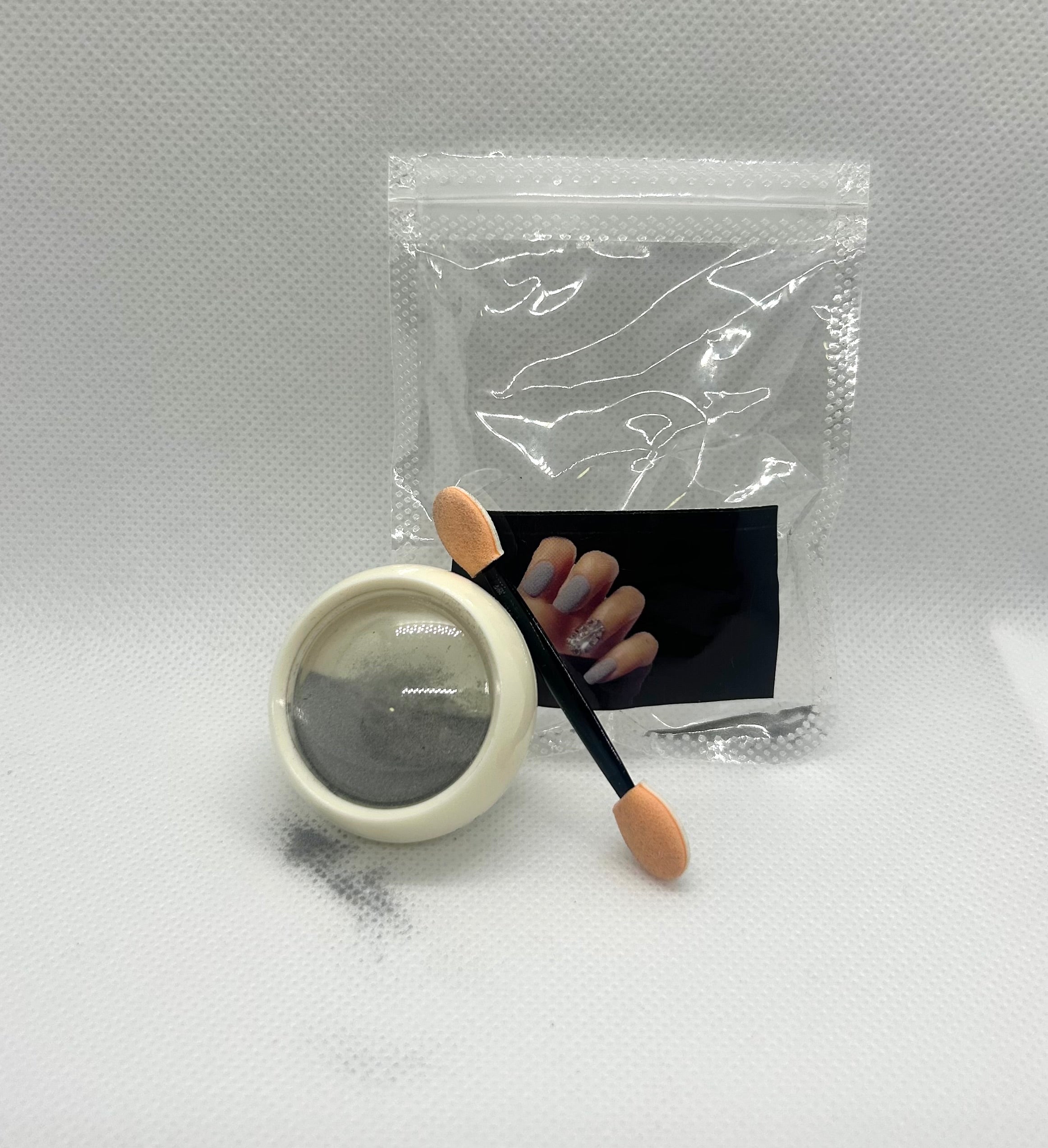 Pó prata unhas
