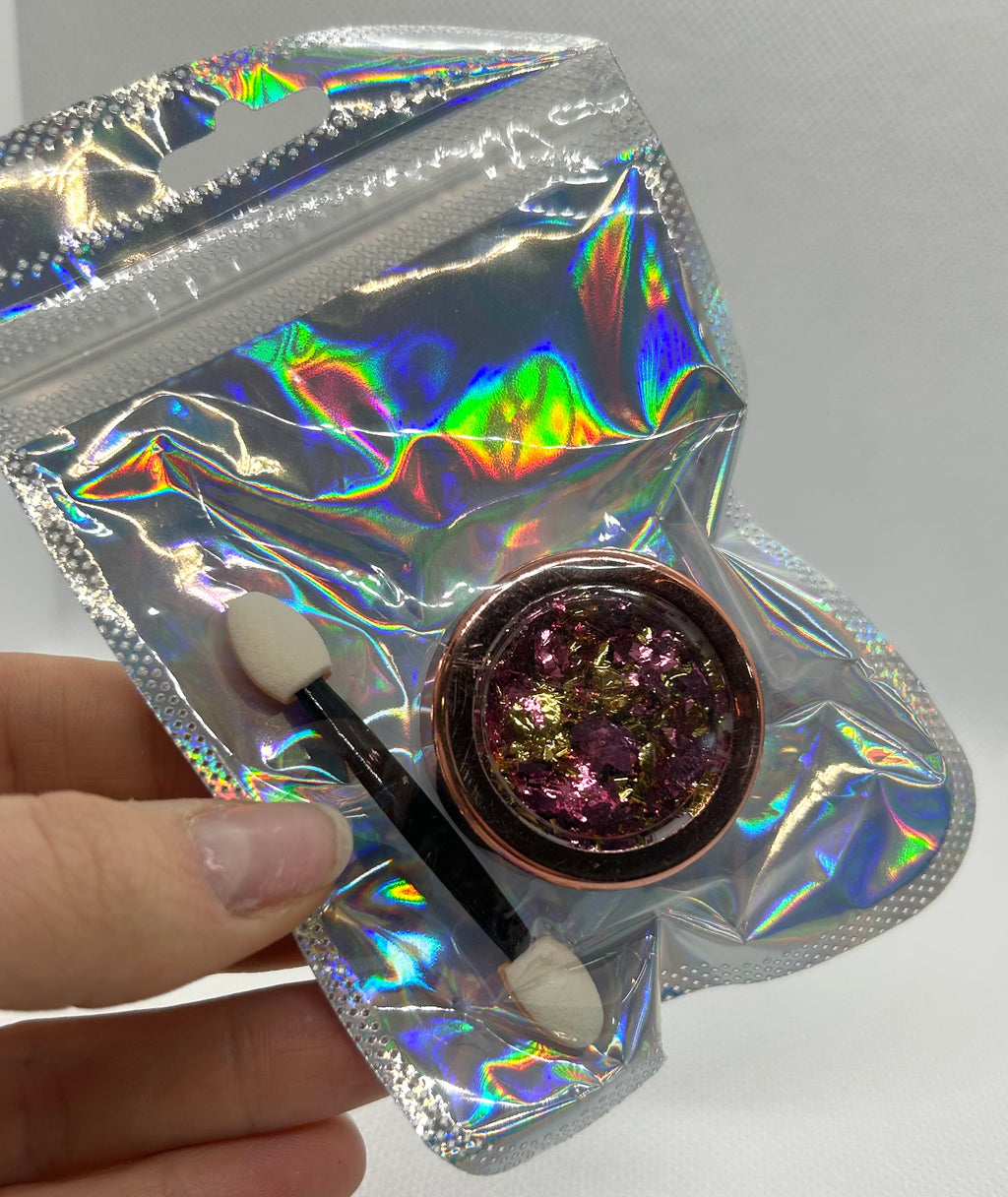 Pó cromado para unhas