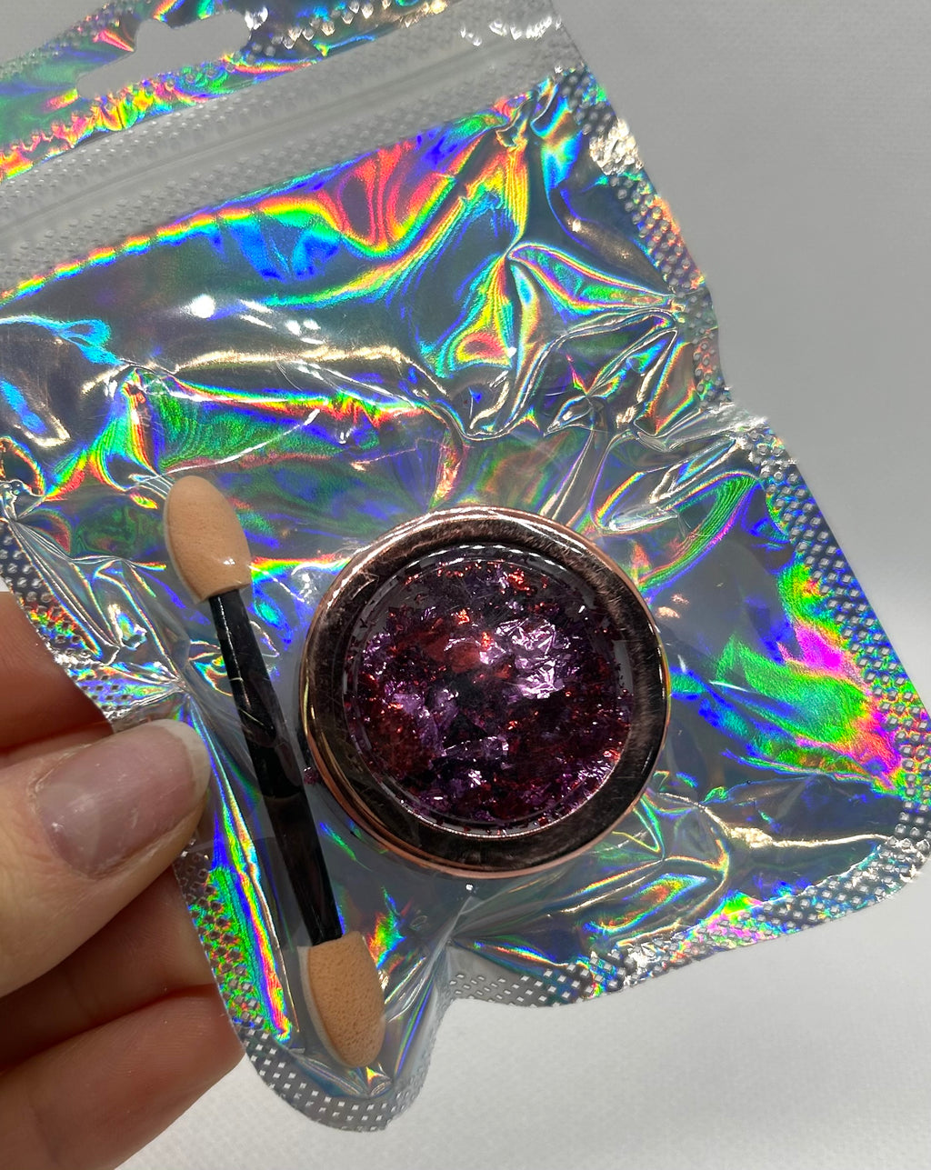 Pó cromado para unhas