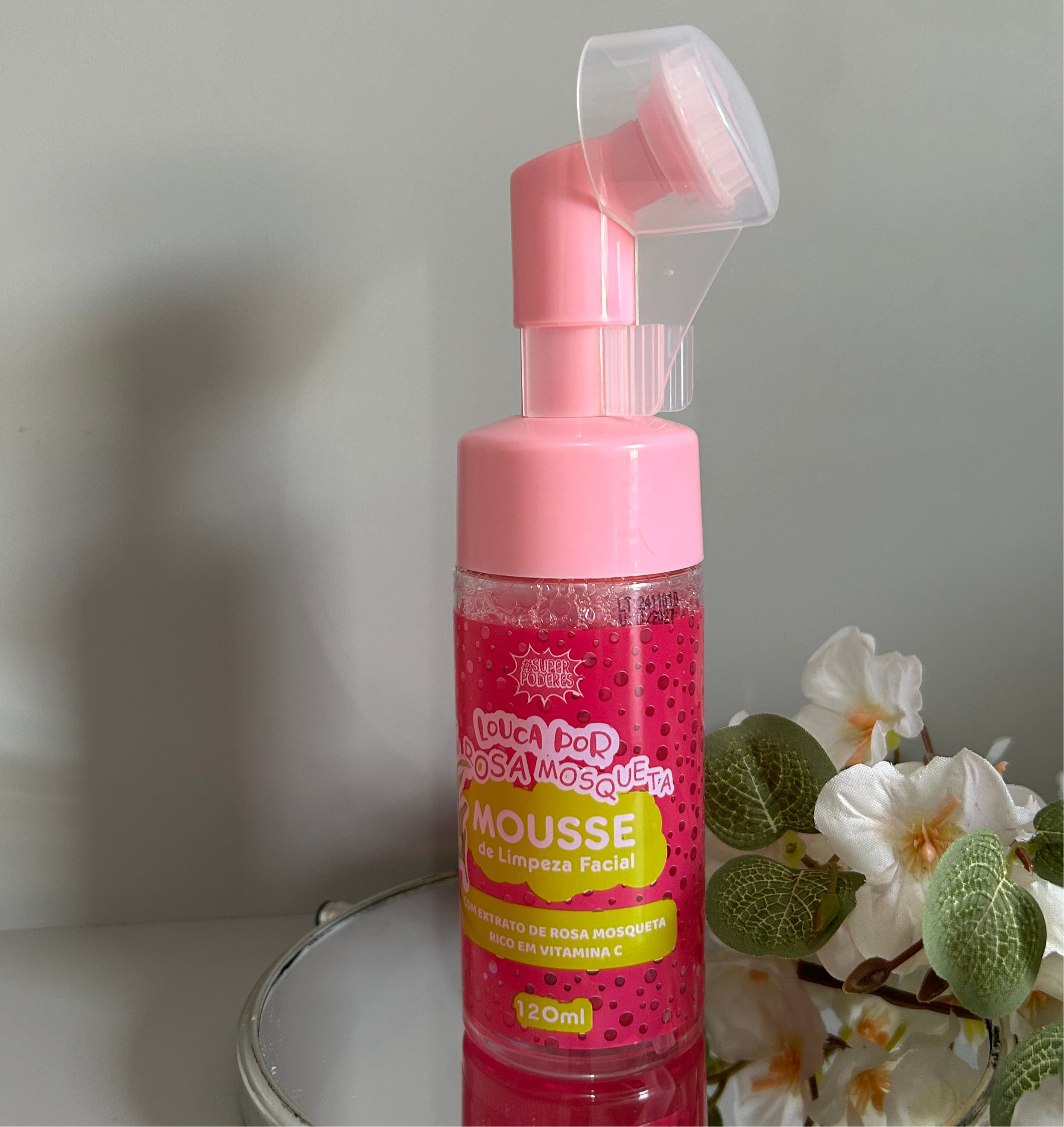 Mousse de limpeza facial