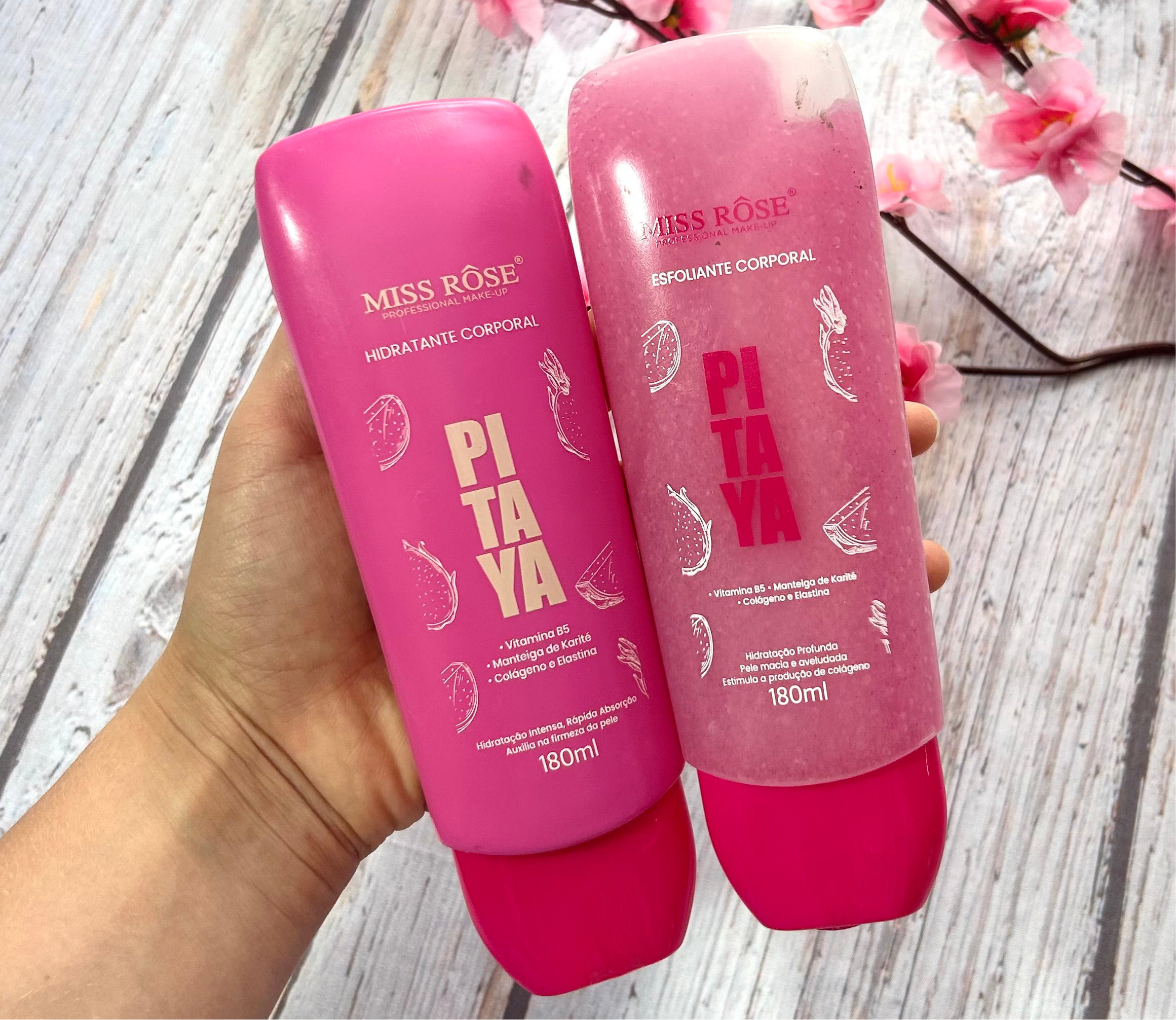 Kit esfoliante e hidratante