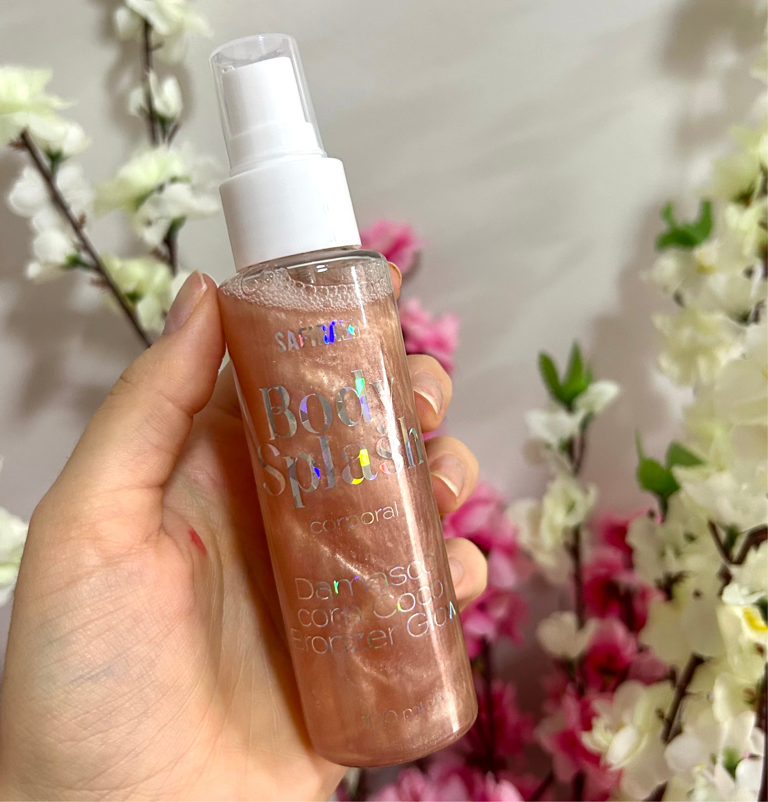 Body splash com brilho